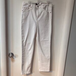 Banana Republic Factory High Rise White Jeans
